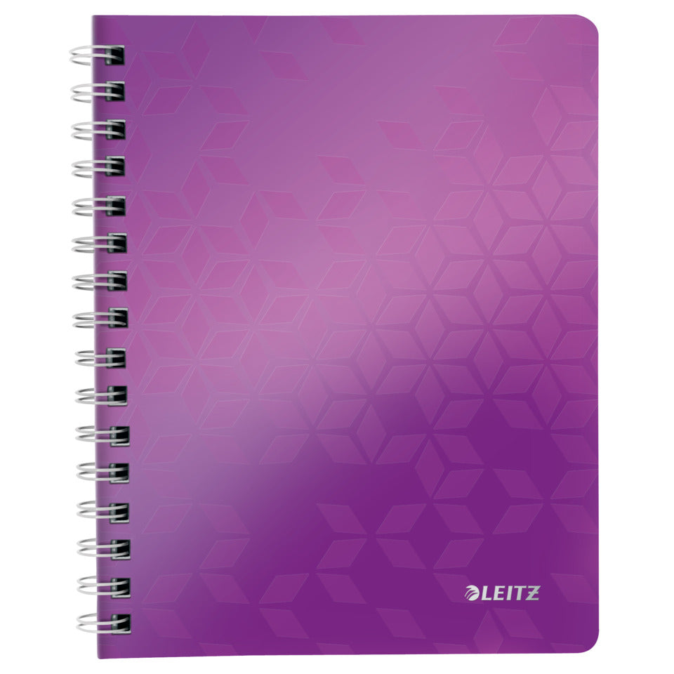 Collegeblock WOW, A4, PP, liniert, holzfrei, 80 Blatt, violett LEITZ 46370062 LEITZ 4637-00-62  80Bl liniert