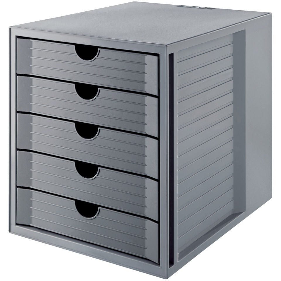 Schubladenbox SYSTEMBOX KARMA 5 Schubladen öko-grau HAN 14508-18D HAN 14508-18 Karma