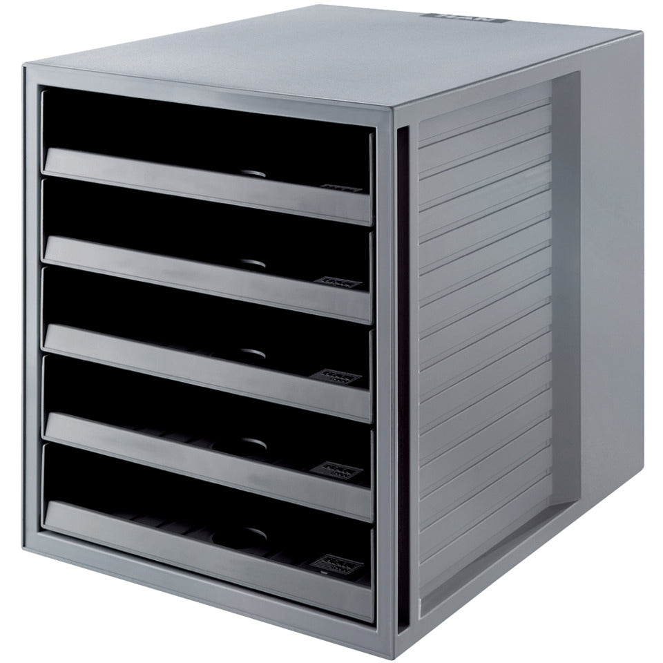 Schubladenbox SCHRANK-SET KARMA 5 offene Schubladen öko-grau HAN 14018-18D HAN 14018-18 Karma