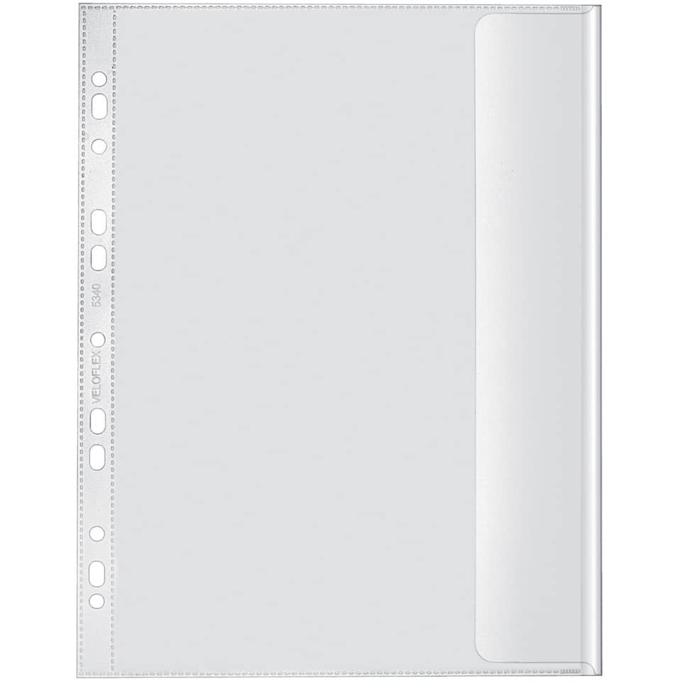 Dokumentenhülle, A4, genarbt, 10 Stück VELOFLEX 5340 000 VELOFLEX 5340 000 mit Klappe 10ST