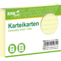 Karteikarte, A7, 170g/m², liniert, 100 Stück, gelb RNK 115071 RNK 115071 liniert