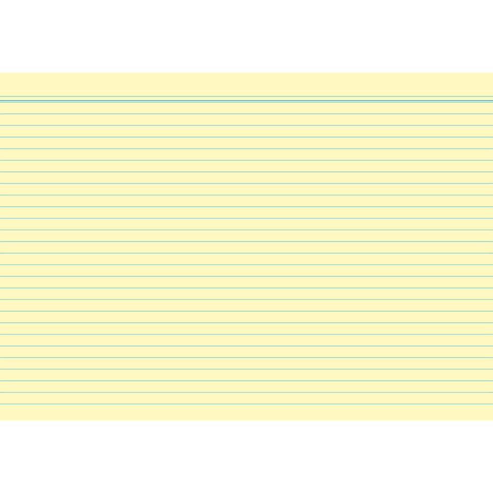 Karteikarte, A8, 170g/m², liniert, 100 Stück, gelb RNK 115081 RNK 115081 liniert