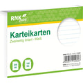 Karteikarte, A6, 170g/m², liniert, 100 Stück, weiß RNK 115060 RNK 115060 liniert