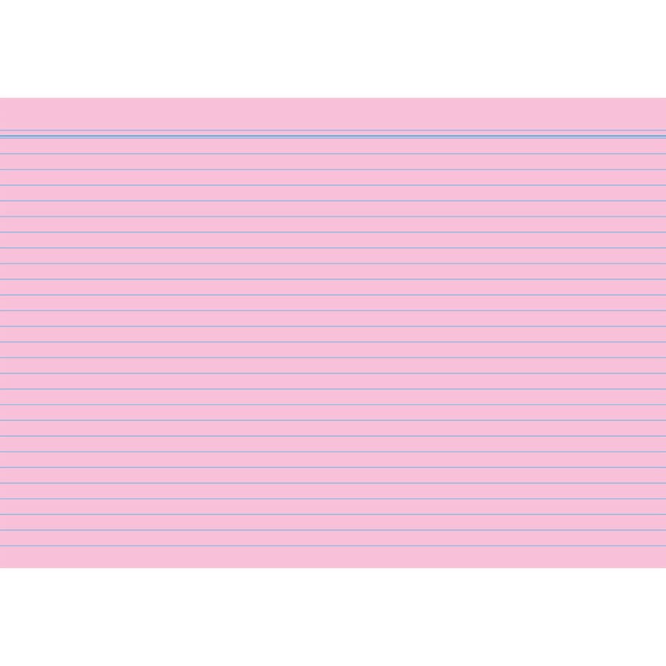 Karteikarte, A6, 170g/m², liniert, 100 Stück, rosa RNK 115063 RNK 115063 liniert
