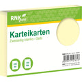 Karteikarte, A6, 170g/m², blanko, 100 Stück, gelb RNK 114761 RNK 114761 blanko