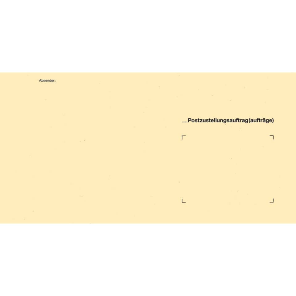 Umschlag für Zustellungsauftrag für Zusendung an Postamt, 235 x 125 mm, 500 Stück RNK 2047 RNK 2047 An Postamt