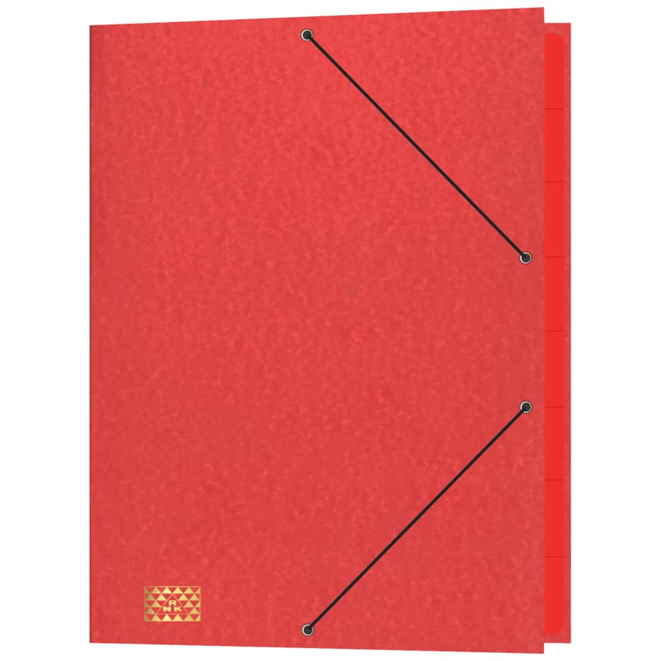 Ordnungsmappe, A4, 390g/m², 9 Fächer, Glanzkarton, rot RNK 4616-2 RNK 4616-2  9Fächer