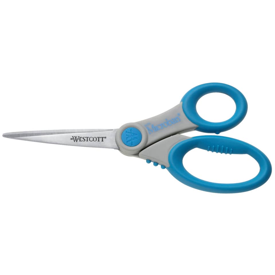 Schere Microban blau/grau   20,5 cm WESTCOTT E-30781 00 WESTCOTT E-30781 00   20,5 cm