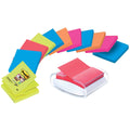 Haftnotizspender Super Sticky Z-Notes+12 Block, schwarz/transparent POST-IT PRO-W12N POST-IT PRO-W12N +12Bk SupSticky