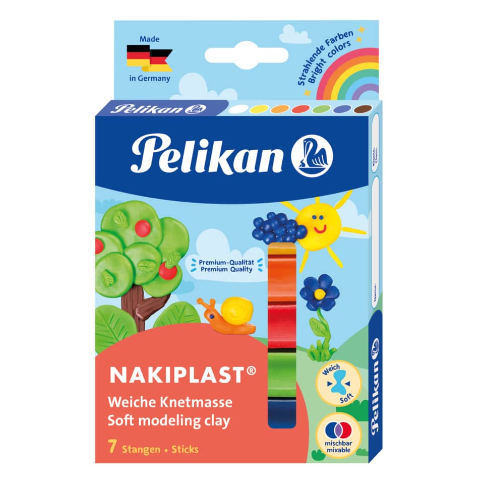 Modelliermasse Nakiplast, 125g, 7 Stück PELIKAN 400142589 PELIKAN 400142589 622712 125g