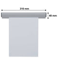 Papierklemmschiene, Kunststoff, 310 x 40 mm, grau FRANKEN PKS31