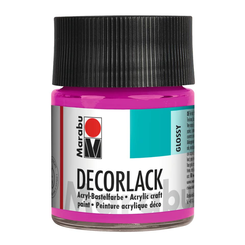 Decorlack Acryl, 50ml, magenta MARABU 11300 005 014 MARABU 1130 05 014  50ml