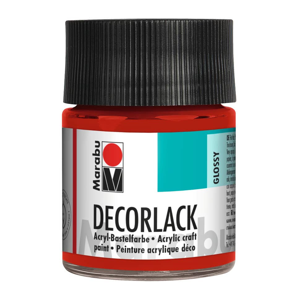 Decorlack Acryl, 50ml, kirschrot MARABU 11300 005 031 MARABU 1130 05 031  50ml
