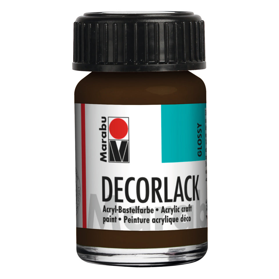 Decorlack Acryl, 15ml, dunkelbraun MARABU 11300 039 045 MARABU 1130 39 045  15ml