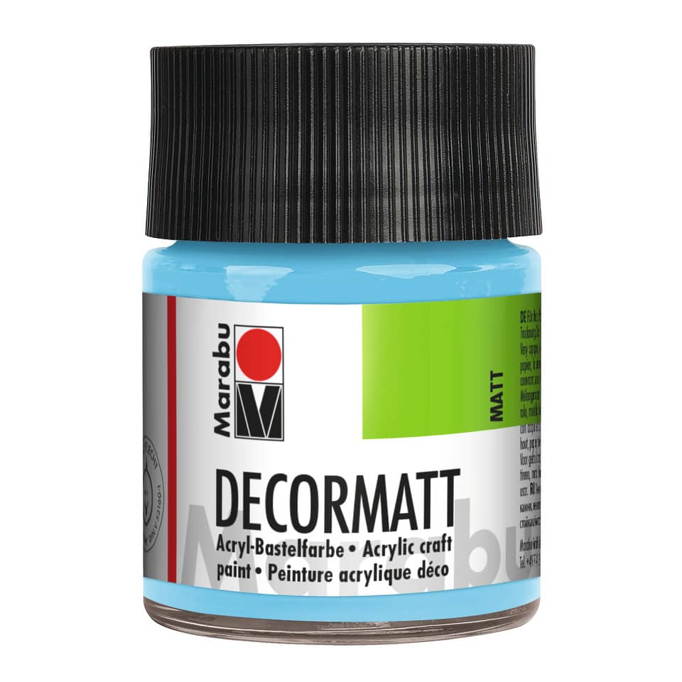 Decormatt Acryl, 50ml, hellblau MARABU 14010 005 090 MARABU 1401 05 090  50ml