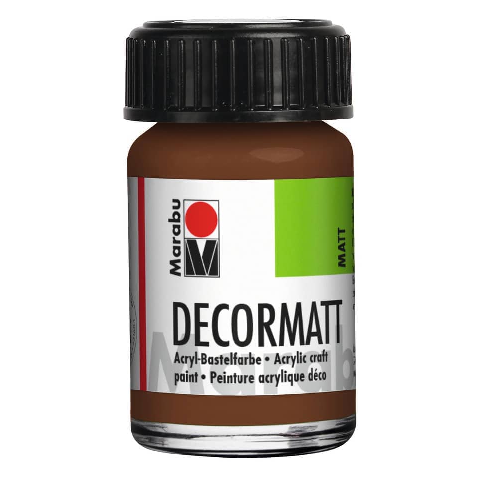 Decormatt Acryl, 15ml, hellbraun MARABU 14010 039 047 MARABU 1401 39 047 15ml Glas