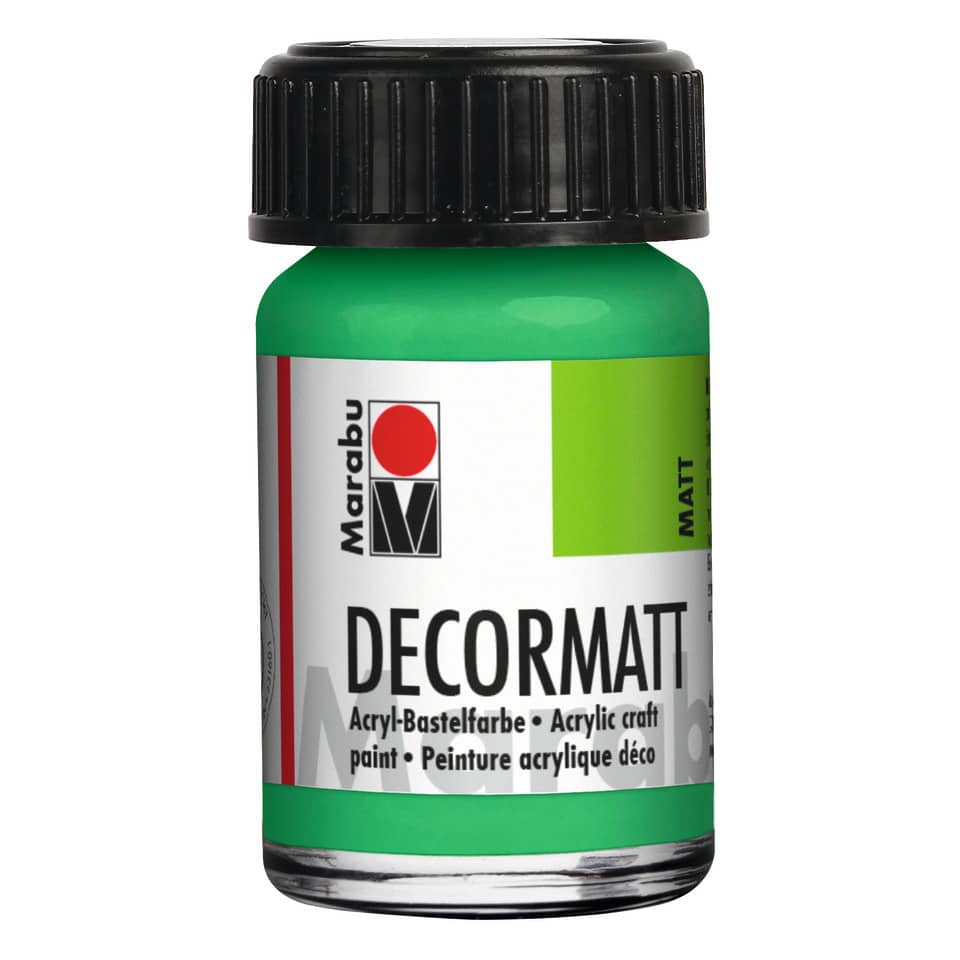 Decormatt Acryl, 15ml, hellgrün MARABU 14010 039 062 MARABU 1401 39 062  15ml Glas
