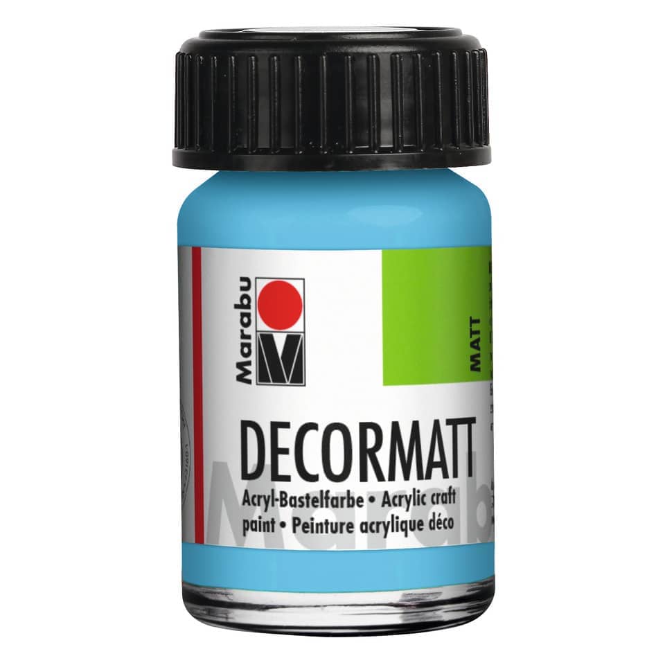 Decormatt Acryl, 15ml, hellblau MARABU 14010 039 090 MARABU 1401 39 090  15ml Glas
