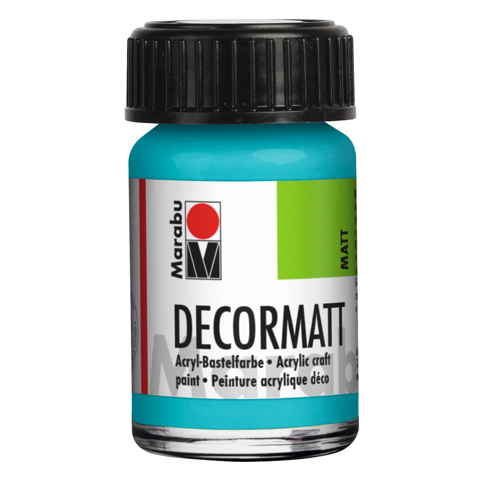 Decormatt Acryl, 15ml, karibik MARABU 14010 039 091 MARABU 1401 39 091  15ml Glas