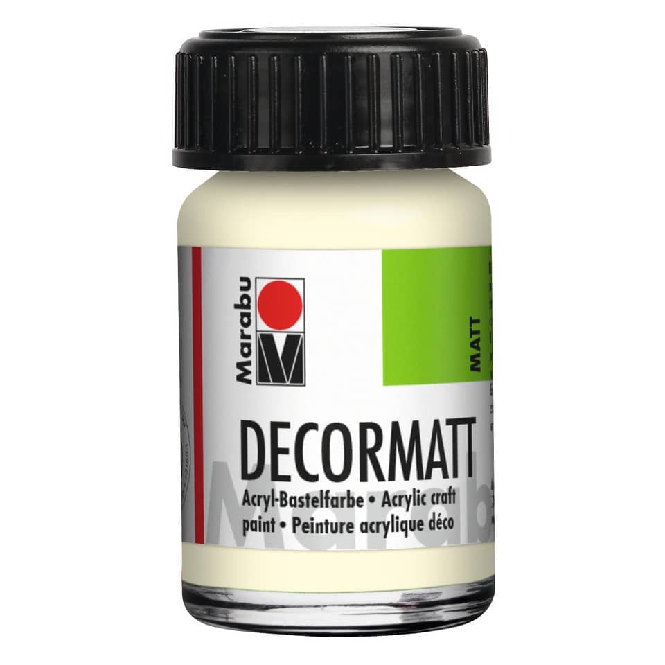 Decormatt Acryl, 15ml, elfenbein MARABU 14010 039 271 MARABU 1401 39 271  15ml Glas