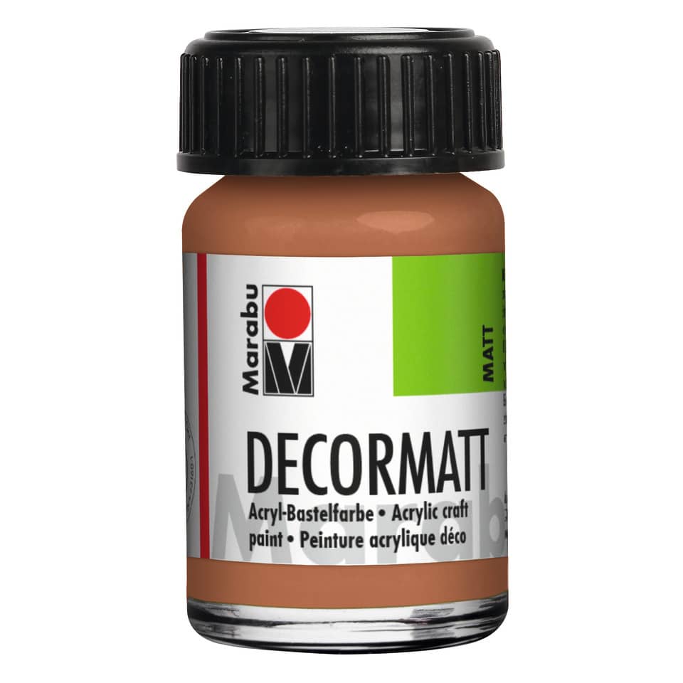Decormatt Acryl, 15ml, metallickupfer MARABU 14010 039 787 MARABU 1401 39 787  15ml Glas