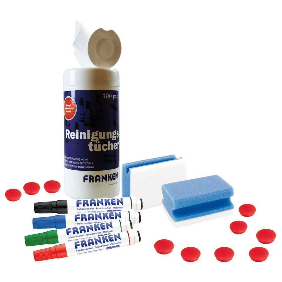 Starter Set, für Schreib-, Plan- und Rastertafeln, 17 Teile, sortiert FRANKEN Z1955
