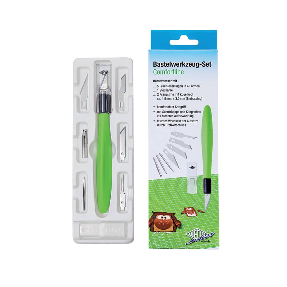 Bastelwerkzeug-Set Comfortline, grün/schwarz WEDO 78 72199 WEDO 78 72199 Comfortline