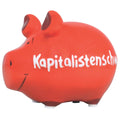 Sparschwein klein "Kapitalistenschwein", 12,5 x 9 x 9 cm, Keramik KCG 10027104 KCG 100566/10027104 Kapitalistenschwein