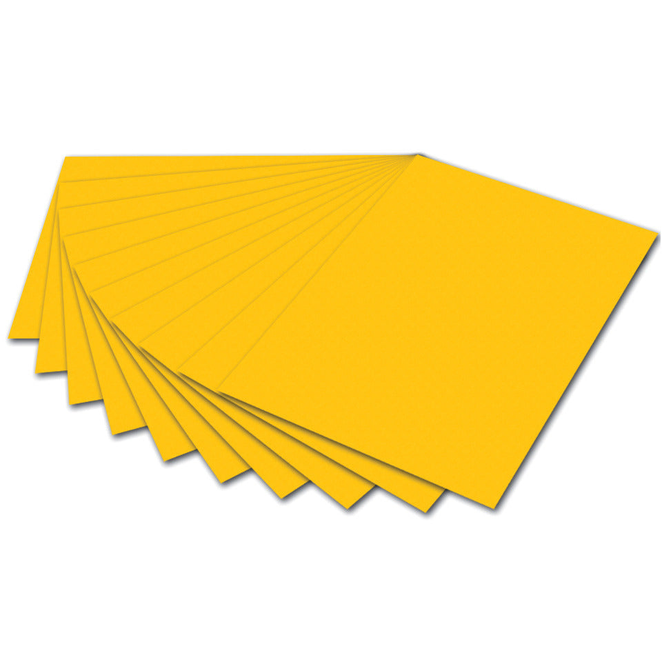 Tonpapier, 50x70cm, 130g/m², goldgelb FOLIA 6715E FOLIA 6715 E 130g