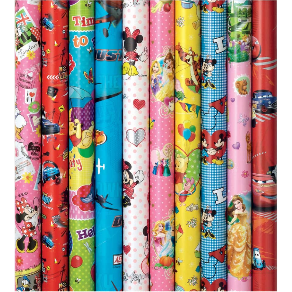 Geschenkpapierrolle 2mx70cm Disney   757139 ZÖWIE 33003 858139 ZÖWIE 33003-458239