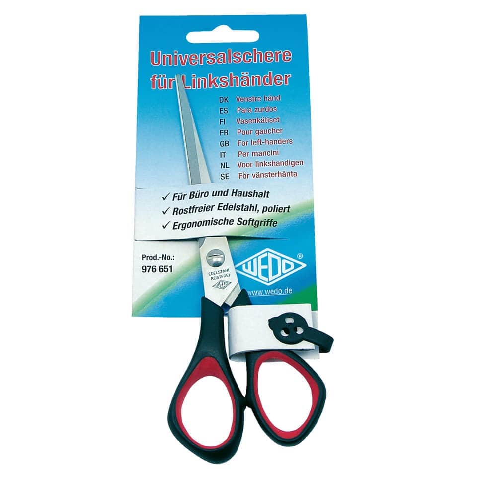 Schere Soft, Linkshänder. Edelstahl, 16cm, spitz WEDO 976 651 WEDO 976651 Spitz Linkshänder