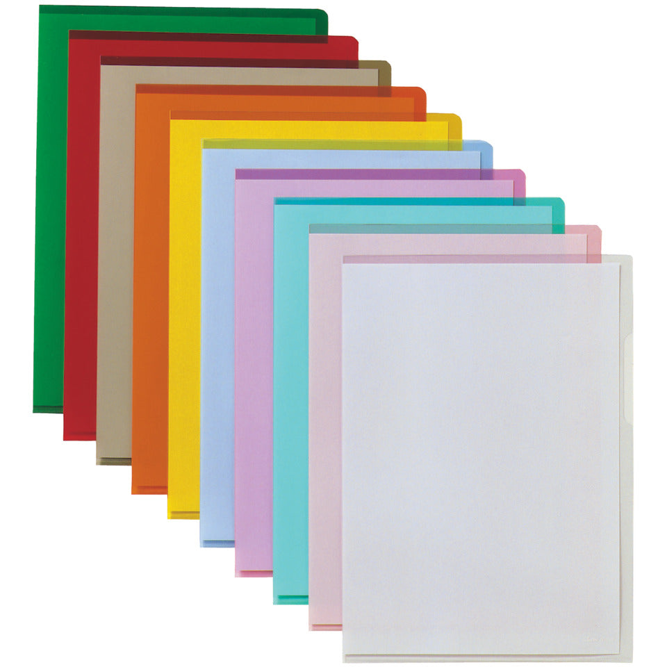 Aktenhülle, DIN A4, grün, PVC-Folie, 150 my, Oberfläche glatt, glasklar, 100 Stück BENE 205000GN BENE 205000GN 105546 glatt 150µm