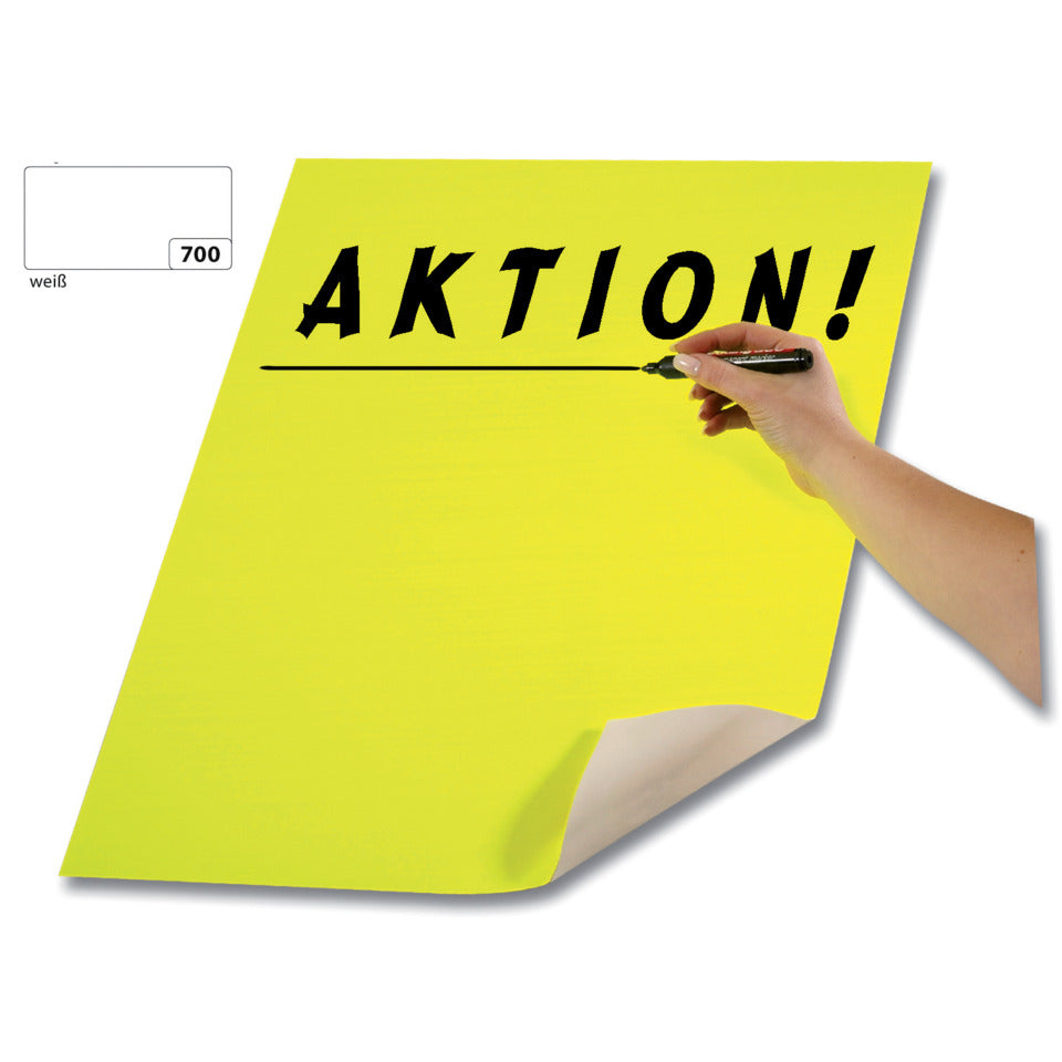 Plakatkarton 48x68cm, 380g/m², weiß FOLIA 65701 FOLIA 65701 380g