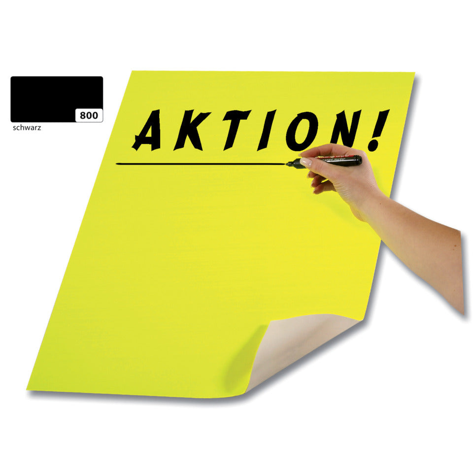 Plakatkarton, 48x68cm, 380g/m², schwarz FOLIA 65800 FOLIA 65800 380g