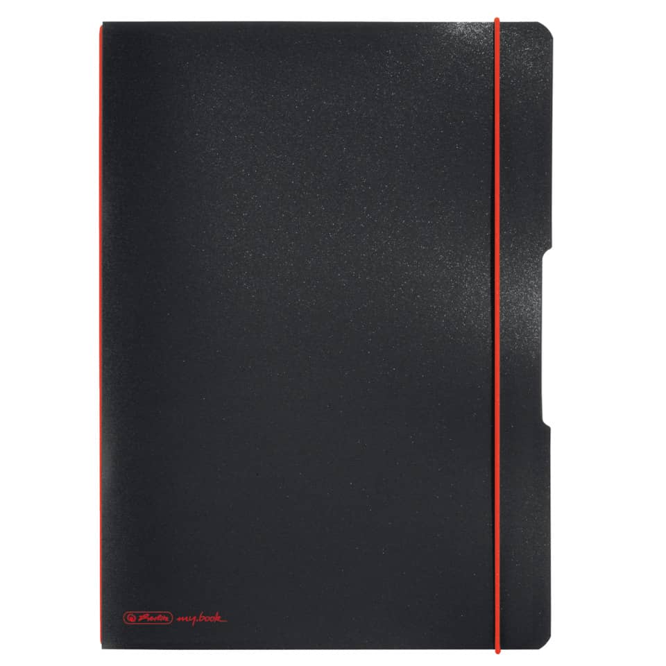 Notizheft my.book flex, A4, 80 Blatt, liniert/kariert, schwarz HERLITZ 300003356 HERLITZ 300003356 11361508 my.book Fl