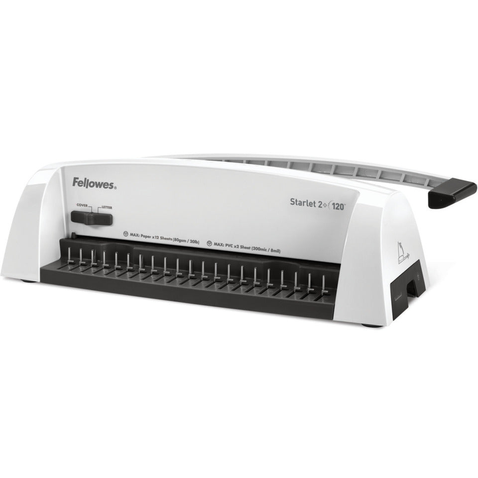 Plastikbindegerät Starlet 2+, mechanisch, für 120 Blatt FELLOWES 5227901