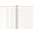 Spaltenbuch, A4, 16 Spalten/2 Seiten, 30 Blatt, Karton, liniert, rot/grau, rot RNK 3416 RNK 3416 A4 30BL