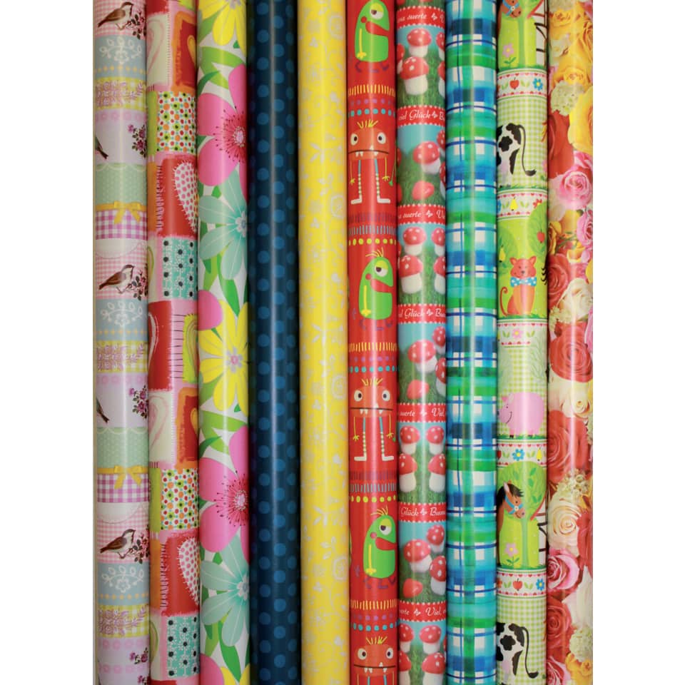 Geschenkpapierrolle, 2mx70cm, sortiert ZÖWIE 33K30699101 ZOEWIE  33K30692201