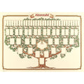 Ahnentafel 1-63 - 6 Generationen, 70 x 50 cm RNK 2808