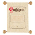 Gutschein Traditionell, A5 RNK 2882 RNK 2882 Holzrolle