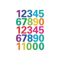 Schmucketikett Zahlen glittery 25 Stück   Decorsticker HERMA 3279 HERMA 3279 Decorsticker