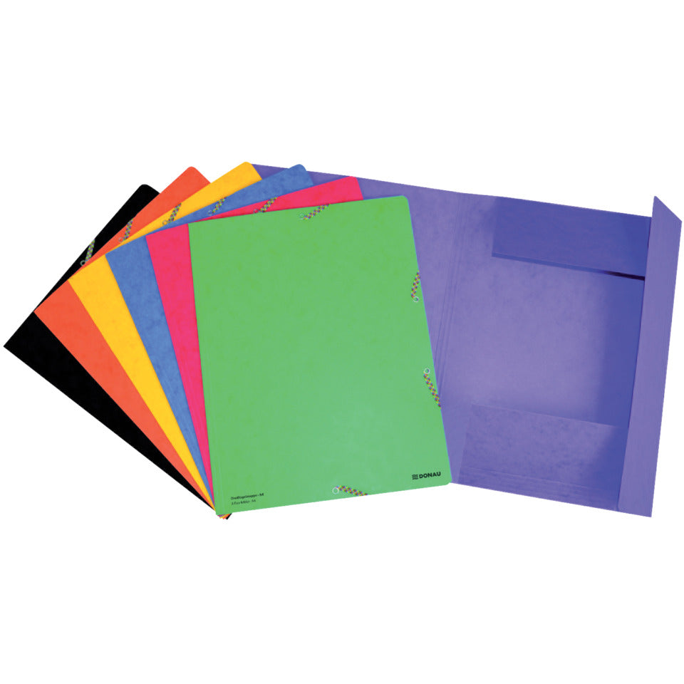 Gummizugmappe, A4, Pressspan, gelb DONAU 8643119-11 DONAU 8643119-11 Pressspan