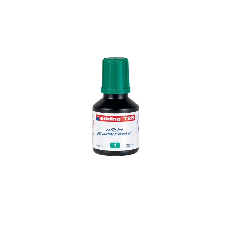 Nachfülltinte Permanentmarker, 30ml, grün EDDING 4-T25004 EDDING T25-004