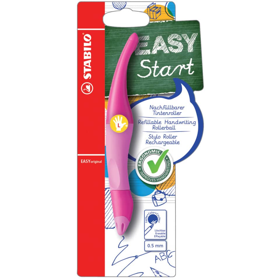 Tintenroller EASYoriginal, Linkshänder, dunkelpink/hellpink STABILO B-46837-3 STABILO B-46837-3  links