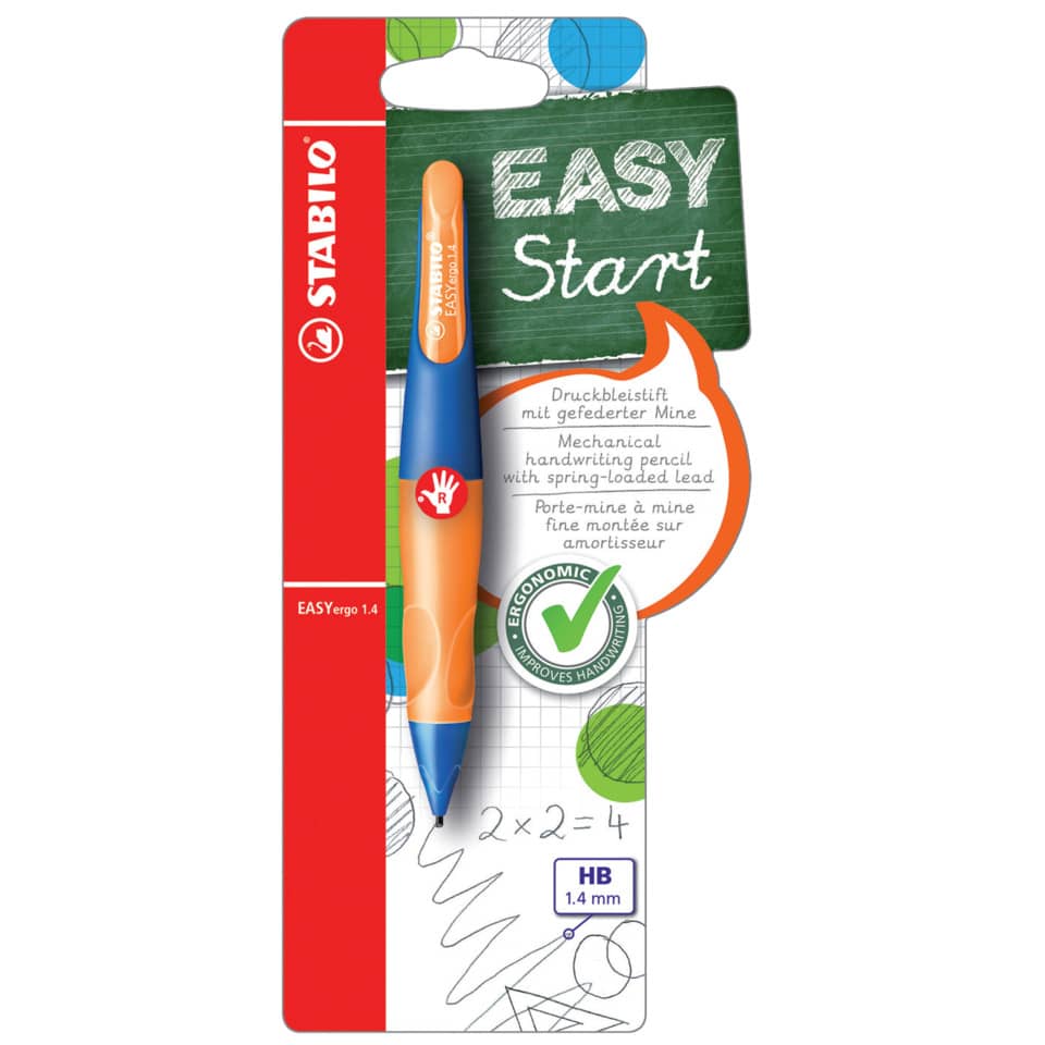 Druckbleistift EASYergo 1.4, ultramarinblau/neonorange, R STABILO B-46905-5 STABILO B-46905-5 rechts neon