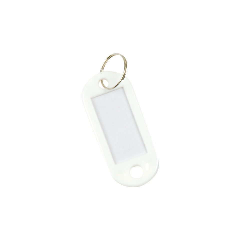 Schlüsselanhänger, 10 Stück, weiß Q-CONNECT KF10874