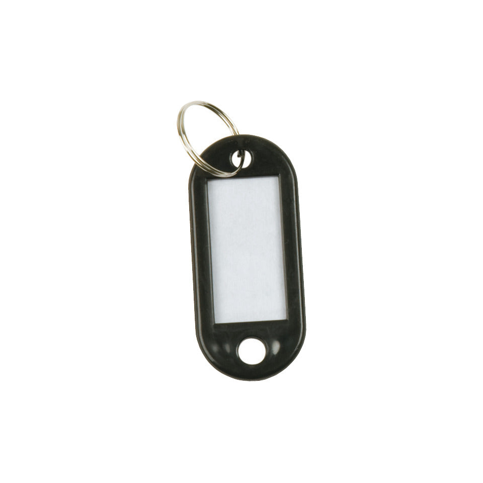 Schlüsselanhänger, 10 Stück, schwarz Q-CONNECT KF10875