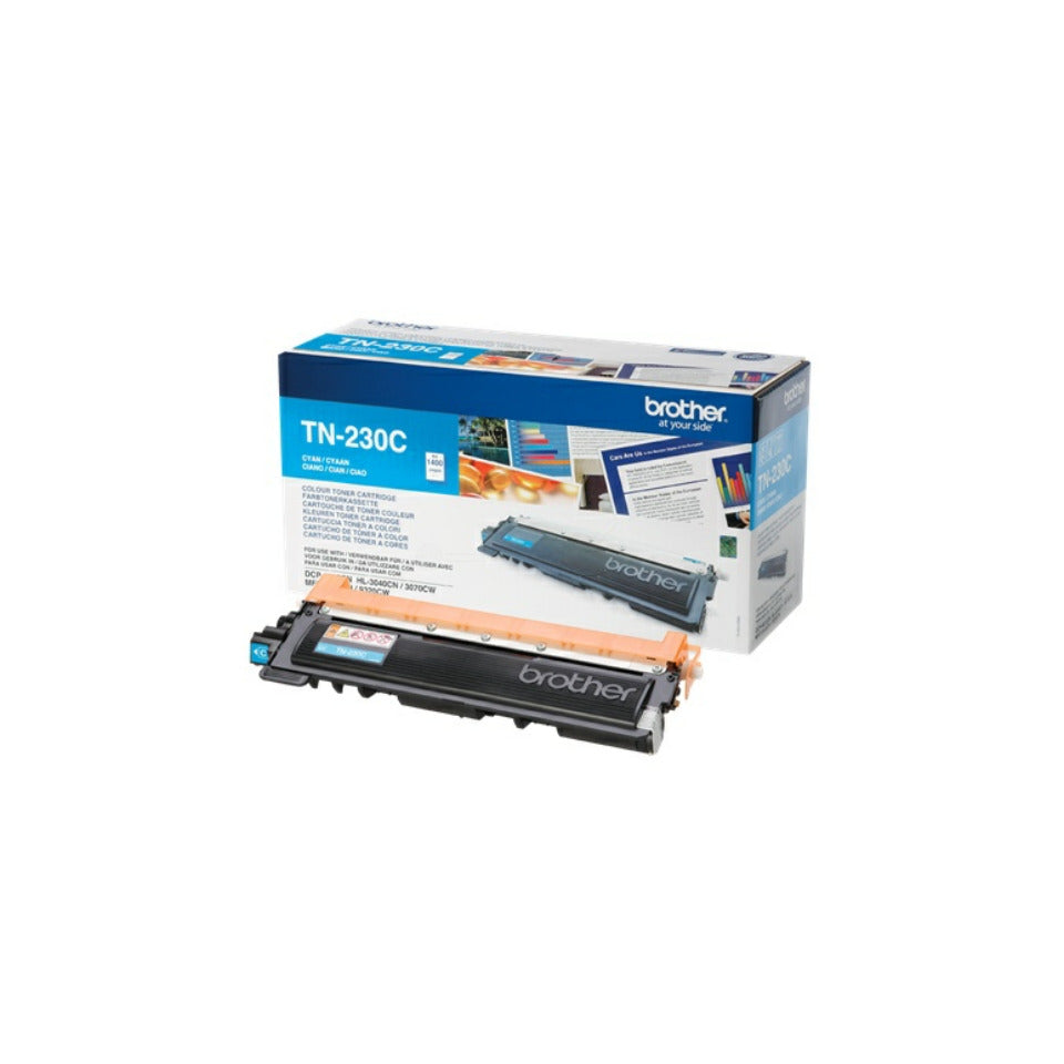 Lasertoner TN-230C, für Brother LED-Drucker, ca. 1.400 Seiten, cyan BROTHER TN230C