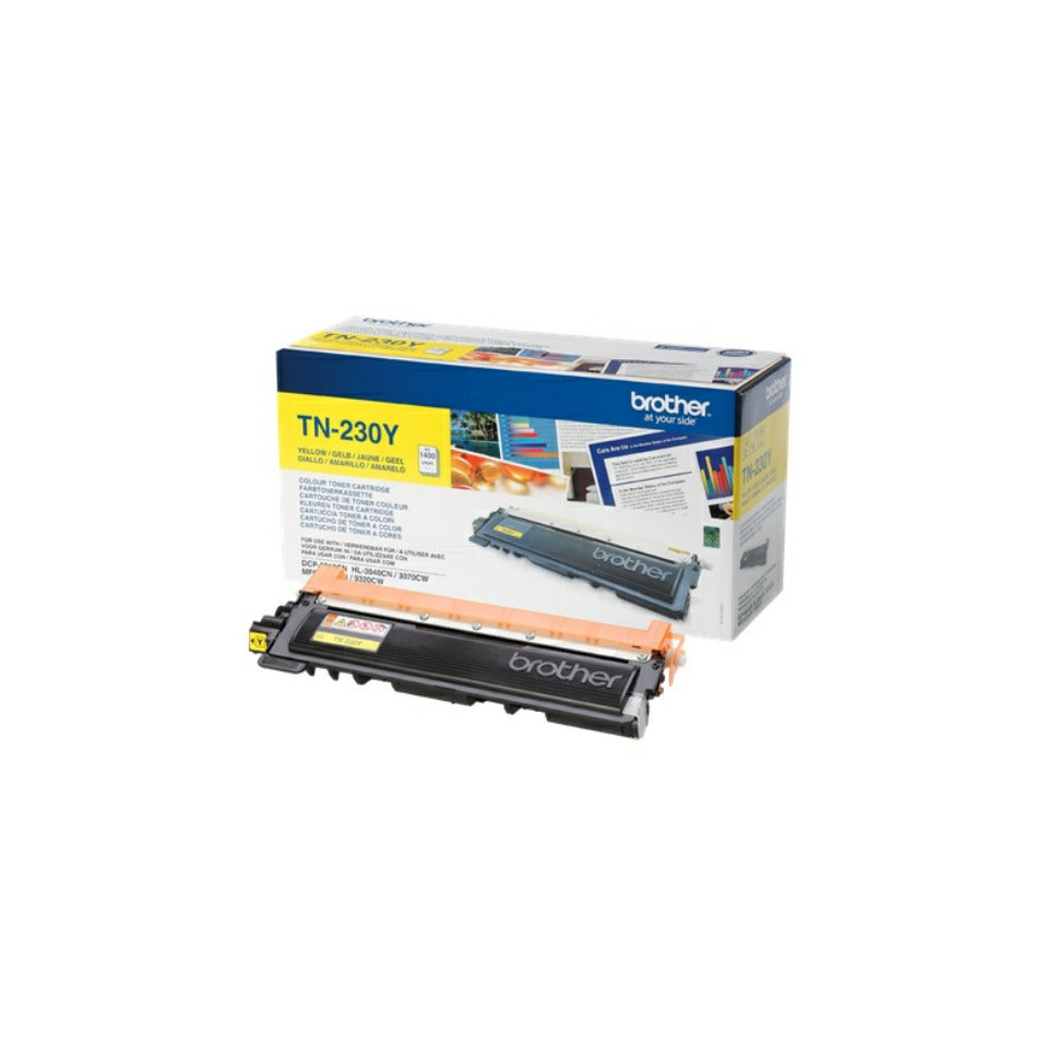 Lasertoner TN-230Y, für Brother LED-Drucker, ca. 1.400 Seiten, gelb BROTHER TN230Y