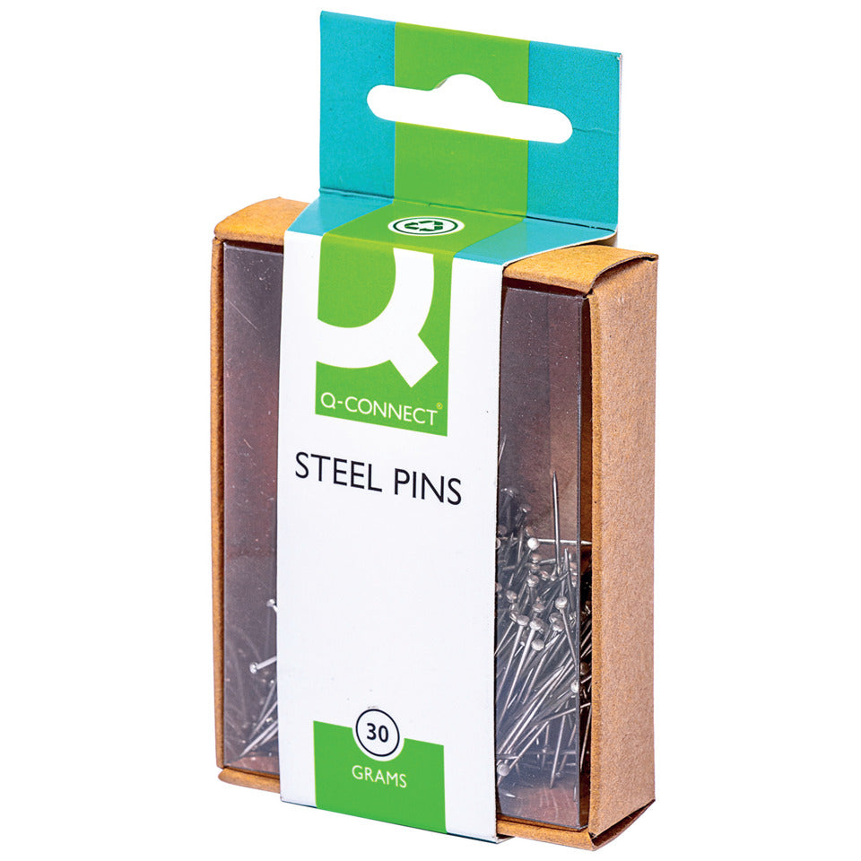 Stecknadel, 450 Stück, nickel Q-CONNECT KF02037